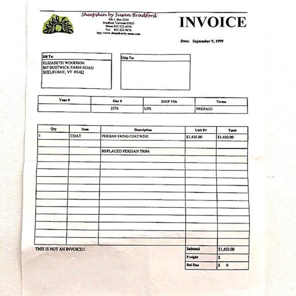 Burgundy Persian Lamb Swing Coat w/ Sheep Fur Trim - Picture 3 of 8